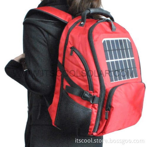 Solar Backpack with Mobile Phone Chargers